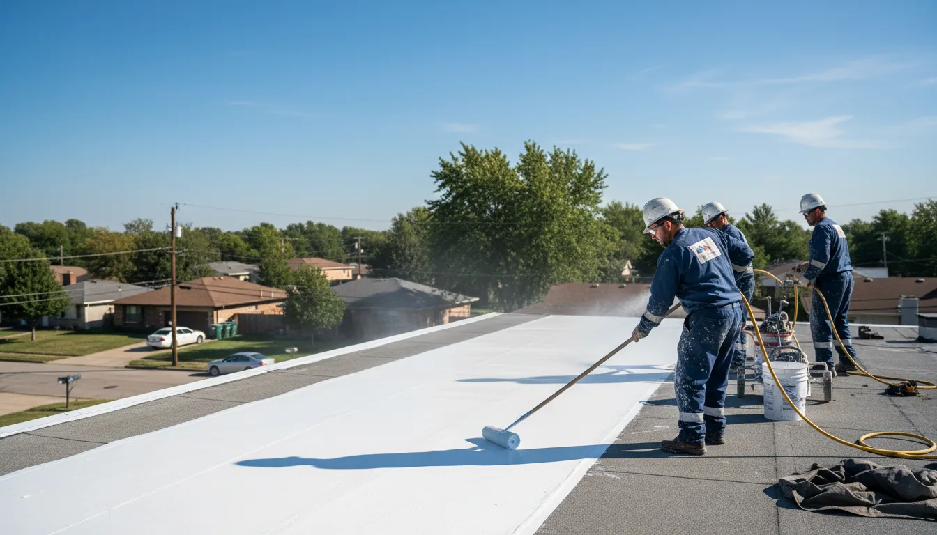 Commercial roof coating in Portland, IN near me